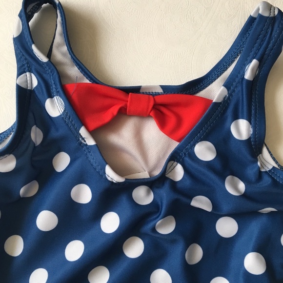 Girls One piece Minnie Swimming Suit 3t - Picture 3 of 8